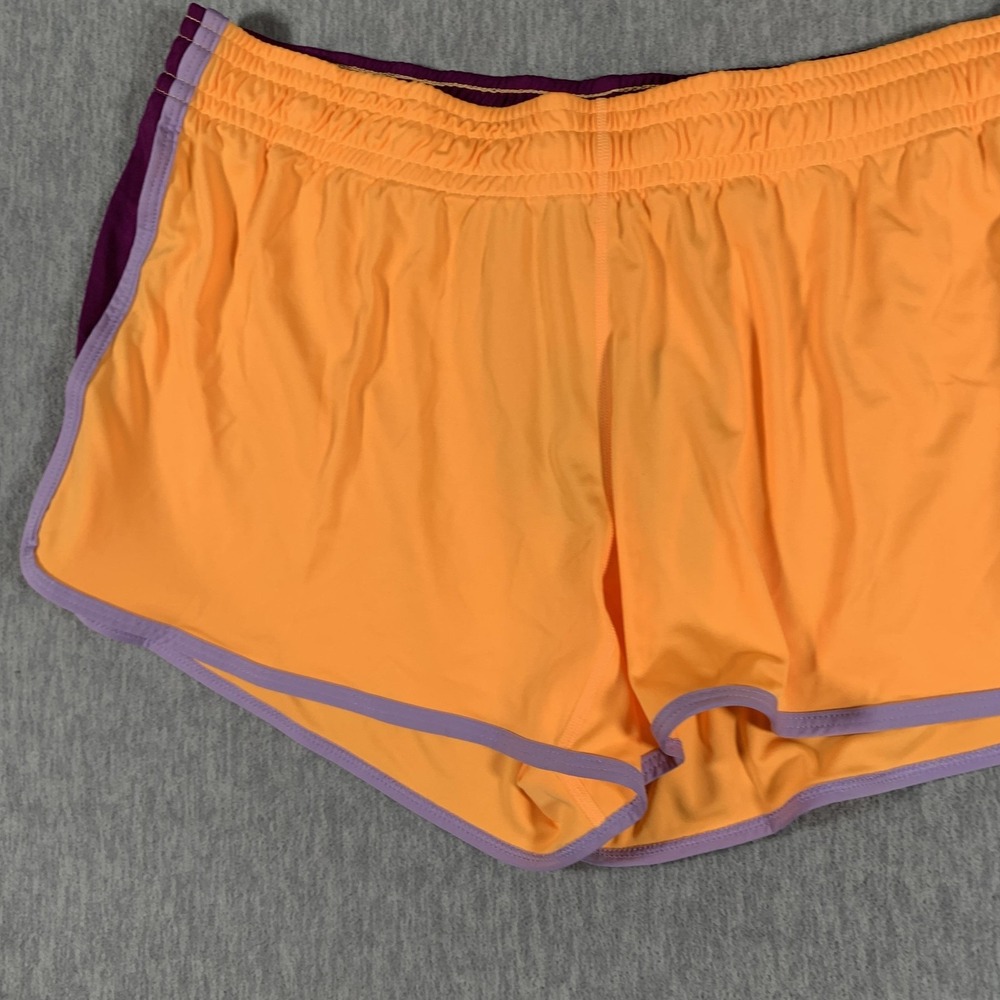 Nike Shorts Womens XL Orange Purple Dri-FIT Running Colorblock Athletic Training - Picture 4 of 12
